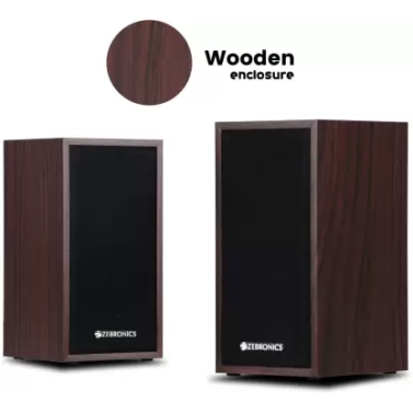 Zebronics Zeb-S999 2.0 Multimedia Speaker with Aux Connectivity Black