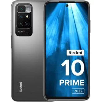 REDMI 10 Prime 2022 (Phantom Black, 128 GB Storage 4GB RAM) Refurbished
