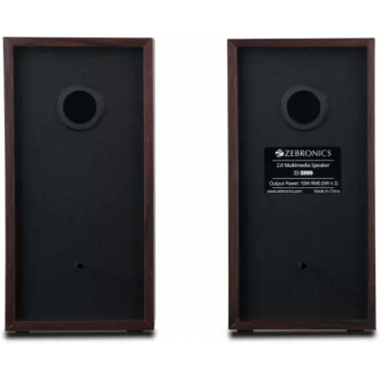 Zebronics Zeb-S999 2.0 Multimedia Speaker with Aux Connectivity Black