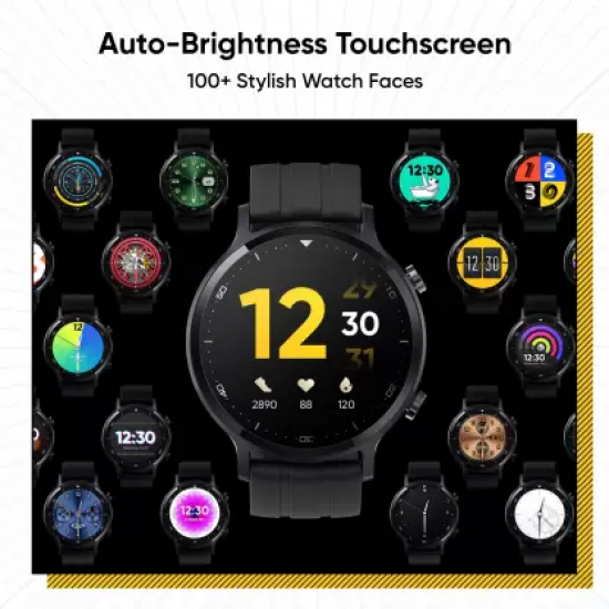 Realme Smart Watch S with 1.3 inch 3.3 cm TFT-LCD Touchscreen 15 Days Battery Life Water Resistance Black