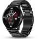 Pebble Cosmos Bold Pro 1.39" HD Display Luxury Metal Straps, BT Calling Voice Assistant Smartwatch  (Black Strap, Free Size)