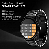 Pebble Cosmos Bold Pro 1.39" HD Display Luxury Metal Straps, BT Calling Voice Assistant Smartwatch  (Black Strap, Free Size)