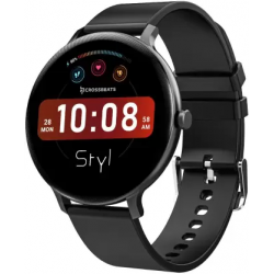 CrossBeats Orbit STYL 1.39 HD Display ,Built-in Games, 100+ watch faces, 15 days battery Smartwatch  (Black Strap, Free Size)