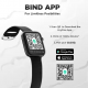 Gizmore GizFit CLOUD 1.85 IPS Large Display AI Voice Assistant Bluetooth Calling Smartwatch Black