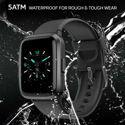 Ambrane Pulse Smartwatch (Black Strap, Regular) Ambrane Pulse Smartwatch (Black Strap, Regular)