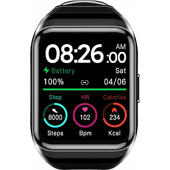 truke Horizon 1.69" HD Display with High precision GPS Smartwatch  (Black Strap, Free Size)