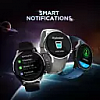 Syska Polar, 1.32 IPS Display, BT Calling smart watch Black