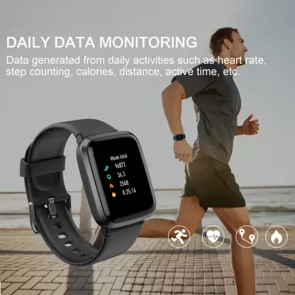 Ambrane Pulse Smartwatch (Black Strap, Regular) Ambrane Pulse Smartwatch (Black Strap, Regular)