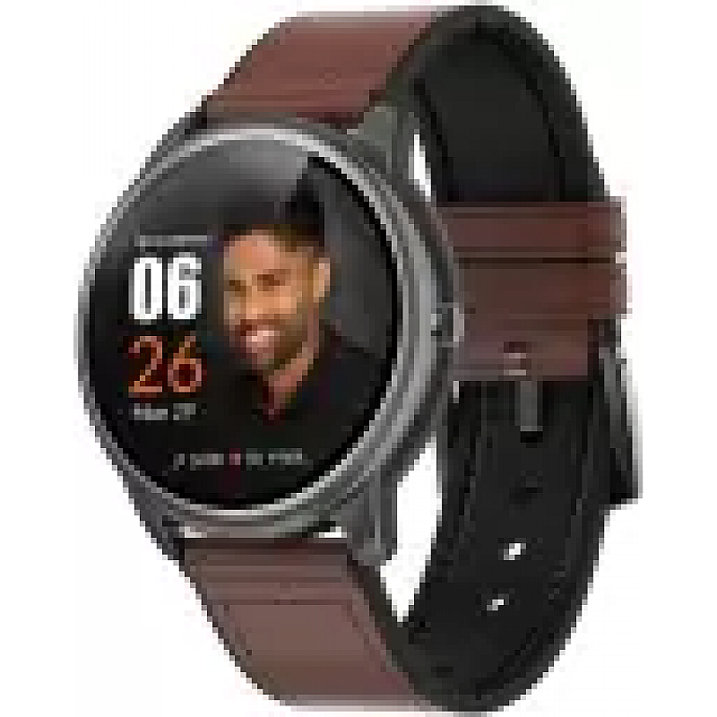 CrossBeats ORBIT- Special Edition- 1.3" IPS HD Display BT Calling Smartwatch Brown