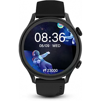 Syska Polar, 1.32 IPS Display, BT Calling smart watch Black