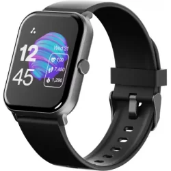 Ambrane Wise-Eon 1.69Lucid Display bluetooth calling function and 7 days battery life Smartwatch  (Black Strap, Regular)