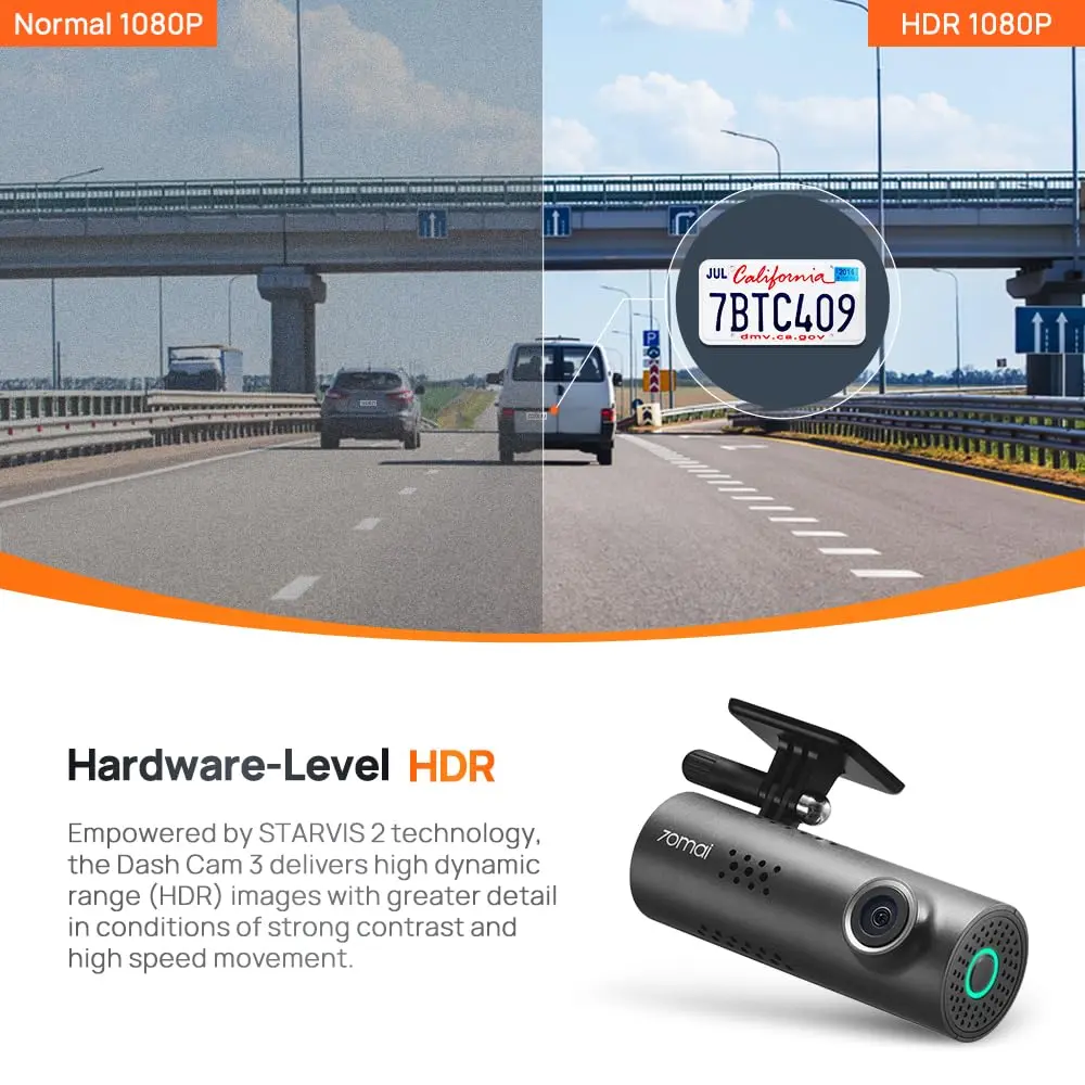 70mai M310 DashCam, 2K Resolution, Type-C Interface, Voice Control, MaiColor Vivid+ Solution, Night Owl Vision, WiFi & App, Optional Parking Mode, Upto 256GB Supported