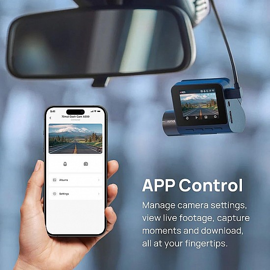 70mai Pro Plus+ A500S Dual Channel Car Dash Cam, 5MP Sony STAVIS IMX335 Sensor, 3K Front & Full HD Rear, Refined ADAS, Built-in GPS Logger, Night Owl Vision, 70mai App, Optional Parking Mode