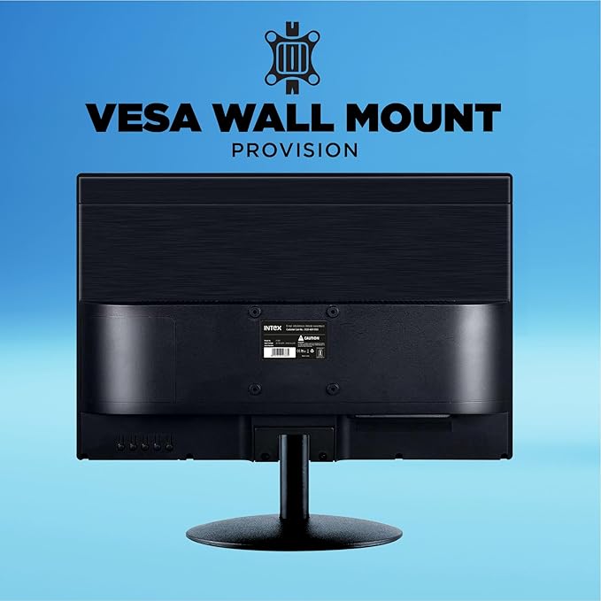 Intex 48.26 cm (19 inch) HD LED Backlit IPS Panel Monitor (IT-1902) with 5ms Response Time, 60 Hz Refresh Rate, Anti-Glare Screen, High Brightness, Realistic Colors for Enhanced Viewing Experience