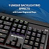 EvoFox Katana Fully Programmable Mechanical Gaming Keyboard with Blue Switches, Backlit Keys,   (Black