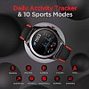 boat Flash Edition Smart Watch with Activity Tracker,Multiple Sports Modes, Dust,Sweat & Splash Resistance (moon red )