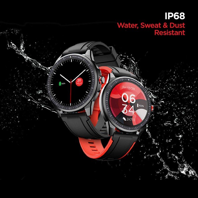 boat Flash Edition Smart Watch with Activity Tracker,Multiple Sports Modes, Dust,Sweat & Splash Resistance (moon red )