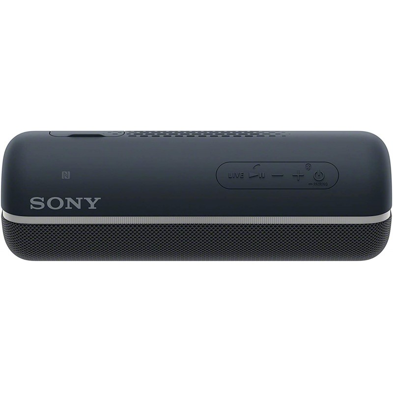 Sony SRS-XB22 Portable Bluetooth Speaker Compact Wireless Party Speaker with Flashing Line Light Black