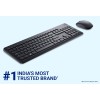 DELL KM3322W Keyboard Mouse Combo Anti-fade Spill-resistant Keys Wireless Multi-device Keyboard Black