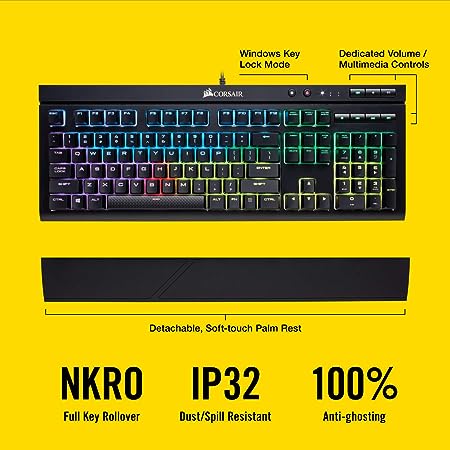 Corsair K68 Mechanical Gaming Keyboard-RED Backlit-Cherry MX Red - Black Corsair K68 Mechanical Gaming Keyboard-RED Backlit-Cherry MX Red - Black