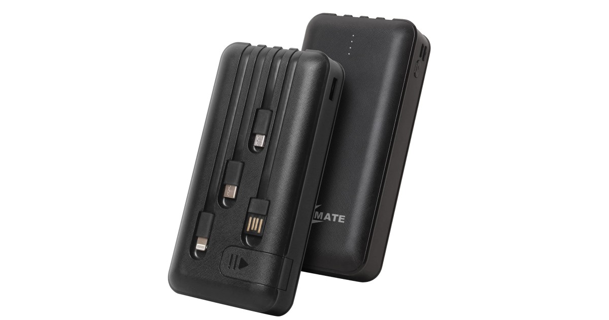 CALLMATE 20000Mah Power Bank, 15W Fast Charging| Buit-in Cables | 4 ...