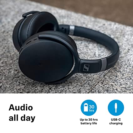 Sennheiser HD 450SE Bluetooth Wireless Over Ear Headphones with Mic Black Sennheiser HD 450SE Bluetooth Wireless Over Ear Headphones with Mic Black