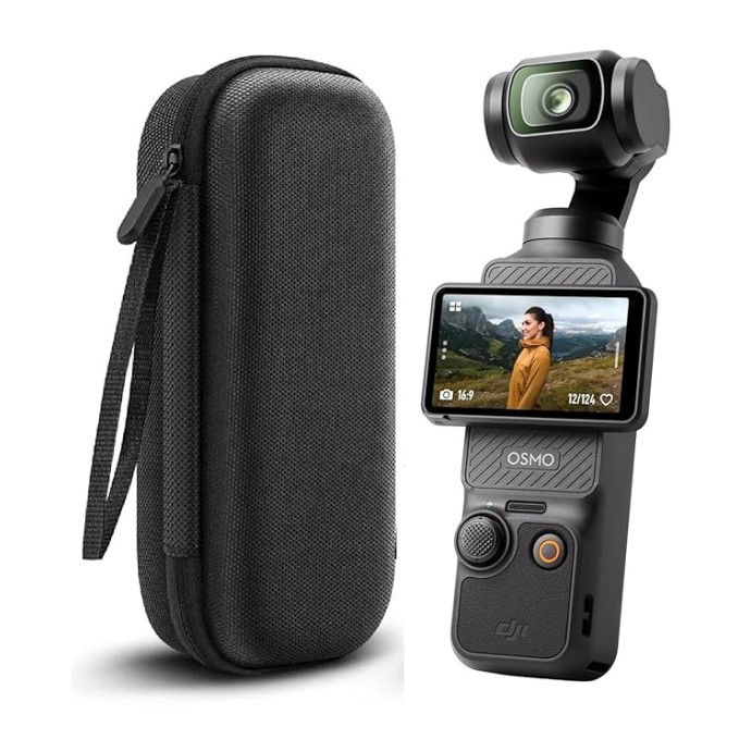 ADOFYS Portable Carrying Case for DJI Osmo Pocket 3 | Hard EVA Shockproof Travel Storage Case for Pocket 3 Camera