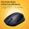 HP CS10 Wireless Keyboard Mouse Combo/2.4 GHz Wireless Connection/Ergonomic Design/Energy and Electricity Saving/Plug and Play, Intelligent Dormancy/Drop Key Cap/ 1600 dpi/Black (7YA13PA)