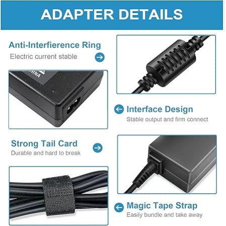 90W 19.5V 4.7A AC Adapter Laptop Charger for Sony Vaio PCG-3J1L VPCCW21FX VGN-CR240E VPCF236FM PCG-61A14L PCGA-AC19V10 VGP-AC19V10 VPCEH11FX SVE14118FXW VGN-A PCG-GRX Sony Bravia- with Cable