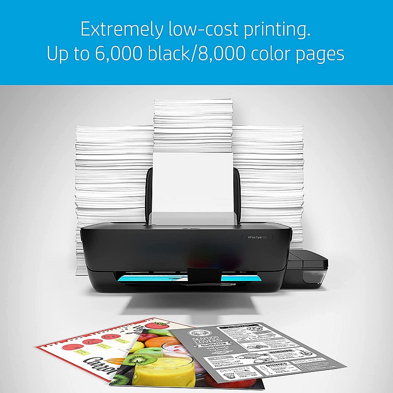 HP 115 Color Single Function Ink Tank Printer per Page 10p for B/W and 20p for Colour Renewed