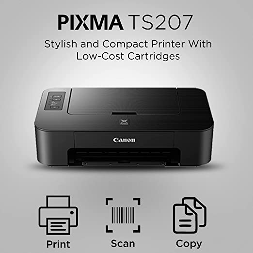 Canon Pixma TS207 Single Function Inkjet Printer Black Canon Pixma TS207 Single Function Inkjet Printer Black