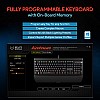 EvoFox Katana Fully Programmable Mechanical Gaming Keyboard with Blue Switches, Backlit Keys,   (Black