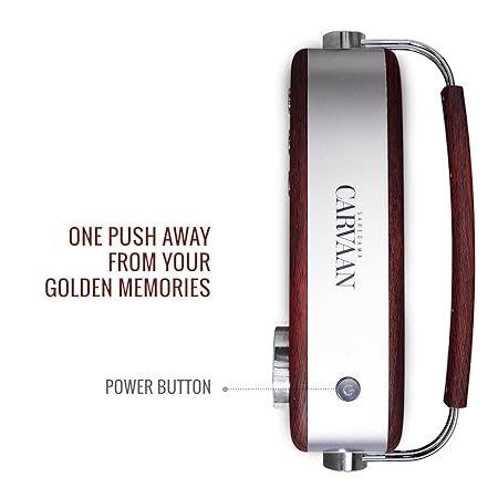 Saregama Carvaan Hindi - Portable Music Player with 5000 Preloaded Songs, FM/BT/AUX (Cherrywood Red)