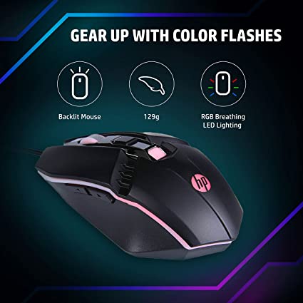 HP M270 Gaming Mouse with Backlit, 7 Buttons, 4-Speed Customizable 2400 DPI HP M270 Gaming Mouse with Backlit, 7 Buttons, 4-Speed Customizable 2400 DPI