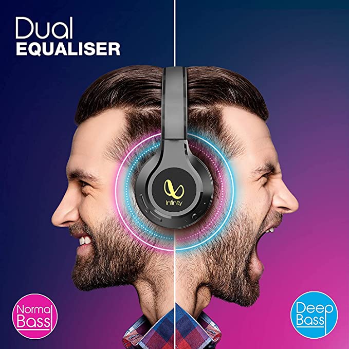 Infinity Glide 510 by Harman (JBL, HK, Infinity), 72 Hrs Playtime with Quick Charge, Wireless On Ear Headphone with Mic Infinity Glide 510 by Harman (JBL, HK, Infinity), 72 Hrs Playtime with Quick Charge, Wireless On Ear Headphone with Mic