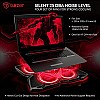 Tukzer Laptop Cooling Pad, Portable Slim Quiet-USB Powered Gaming Cooler Stand Chill Mat| 4-Red-LED Fans| Dual-USB-Port 