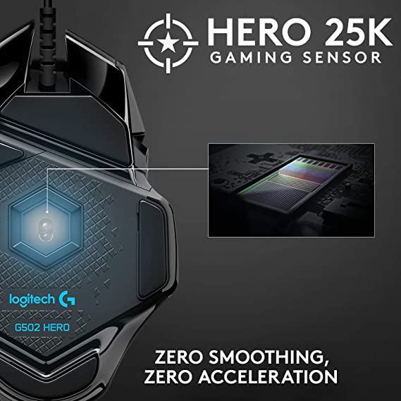 Logitech G502 Hero High Performance Wired Gaming Mouse Logitech G502 Hero High Performance Wired Gaming Mouse