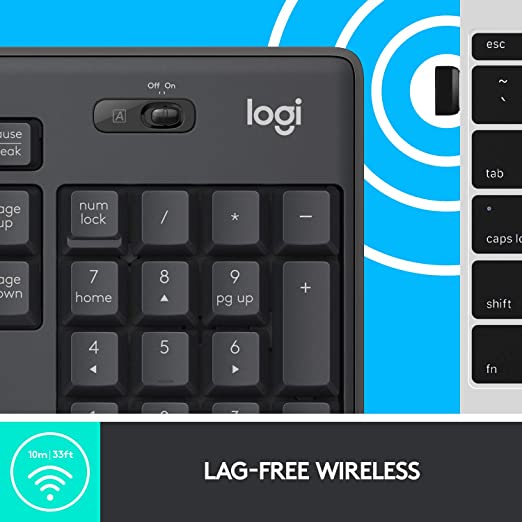 Logitech MK295 Wireless Keyboard and Mouse Combo Silent Touch Technology Logitech MK295 Wireless Keyboard and Mouse Combo Silent Touch Technology