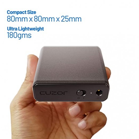 Cuzor Mini UPS for Wi-Fi Router|Supports All (12V-2A) (12V-1.5A)(12V-1A)|Up to 4 Hour Backup 2600mAH