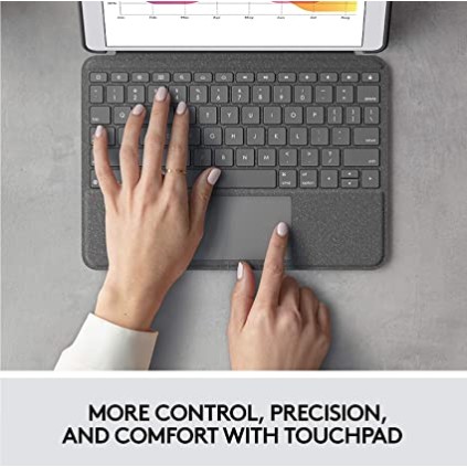 Logitech Combo Touch for iPad 7th & 8th Gen Precision trackpad, Laptop-Like Backlit Keyboard Logitech Combo Touch for iPad 7th & 8th Gen Precision trackpad, Laptop-Like Backlit Keyboard