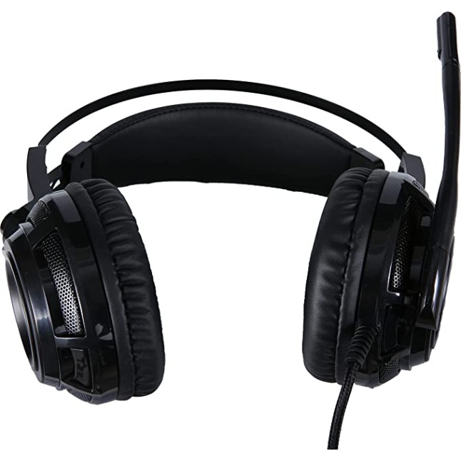 HP H200 Wired Over-Ear Ergonomic Design Gaming Headset with Rotatable Mic, LED Lighting for PC (Black, 8AA04AA) HP H200 Wired Over-Ear Ergonomic Design Gaming Headset with Rotatable Mic, LED Lighting for PC (Black, 8AA04AA)