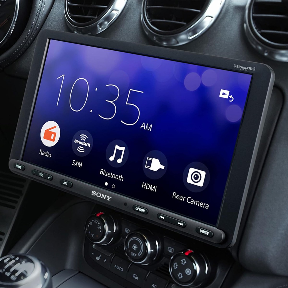Sony Car Stereo XAV-AX8100 22.7 cm (8.95 inch) Large Screen Digital Media Receiver with HDMI, Bluetooth, Android Auto, Apple Car Play, WebLink™ Cast, PRE Out - 3 x 5V, Output Power - 55W x 4