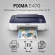 Canon PIXMA E477 All-in-One Wireless Ink Efficient Colour Printer White-Blue
