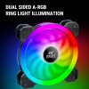 Ant Esports Superflow 120 Auto RGB V2 1200 RPM Case Fan/Cooler
