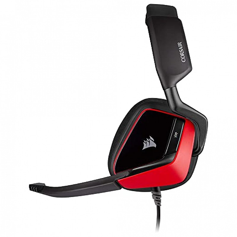 Corsair Void Elite Surround Gaming Headset 7.1 Surround Sound, Optimised Omni direction Microphone and Mobile Compatibility Red