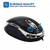 Quantum QHM222 3 Button 1000DPI Wired Optical Mouse (Black)