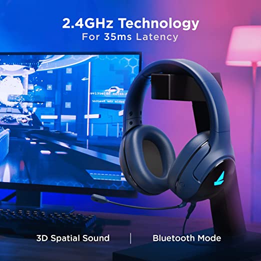 boAt Immortal IM1300 Bluetooth Gaming Headset (Phantom Blue) boAt Immortal IM1300 Bluetooth Gaming Headset (Phantom Blue)