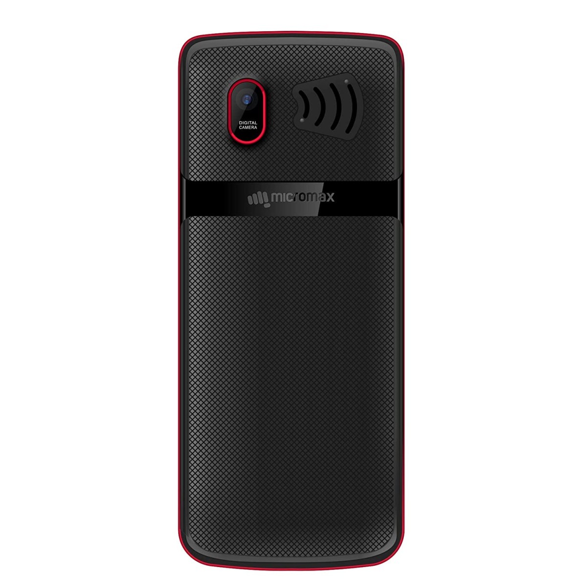 Micromax X380 2400 mAh, BT Calling, Screen Capture Black and Red