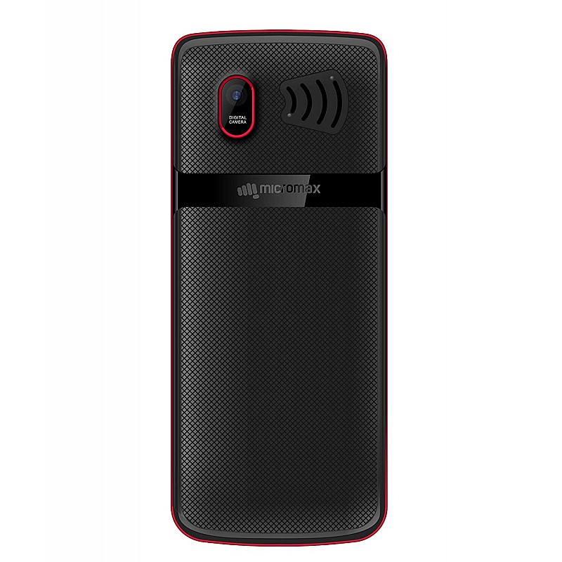 Micromax X380 2400 mAh, BT Calling, Screen Capture Black and Red