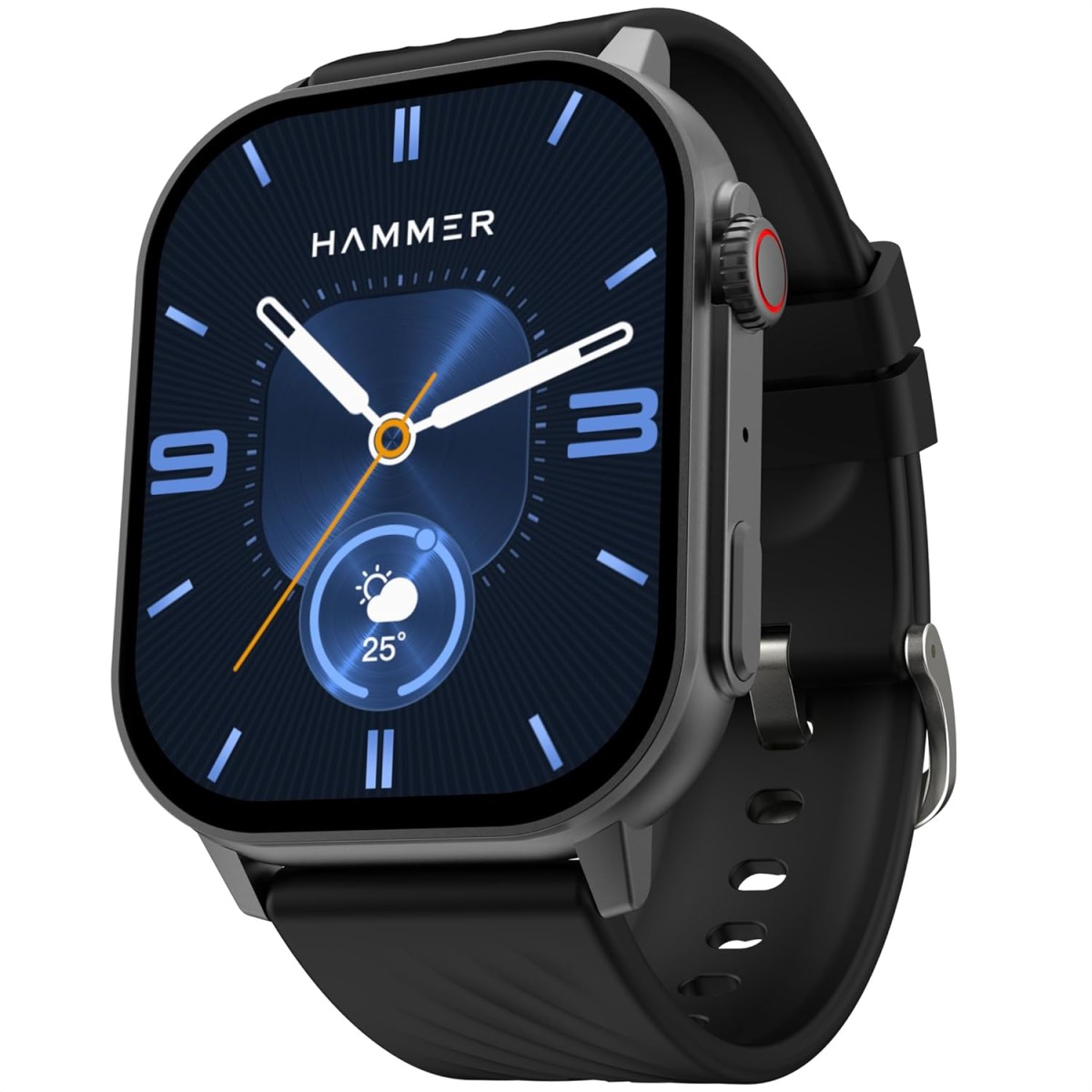 HAMMER Arctic 2.04" Super AMOLED Smart Watch, Metallic Build, BT Calling, Always On Display, Rotating Crown, Split Screen, Health Tracking, Smart Watch for Men, Women, Girls, Boys (Powder Black) HAMMER Arctic 2.04" Super AMOLED Smart Watch, Metallic Build, BT Calling, Always On Display, Rotating Crown, Split Screen, Health Tracking, Smart Watch for Men, Women, Girls, Boys (Powder Black)